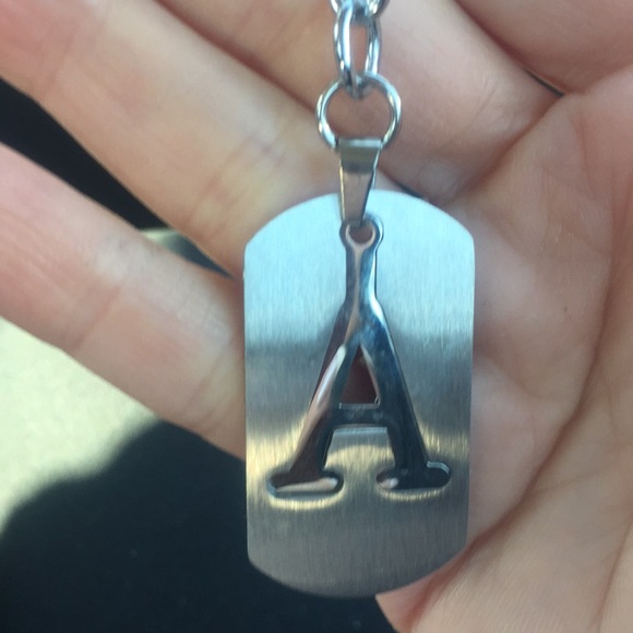 stainless steel metal keychain ev letter avail - Picture 4 of 8